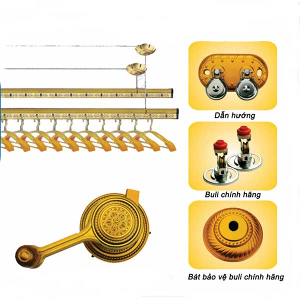 Giàn Phơi Hòa Phát KG900-GOLD (Model 2022)